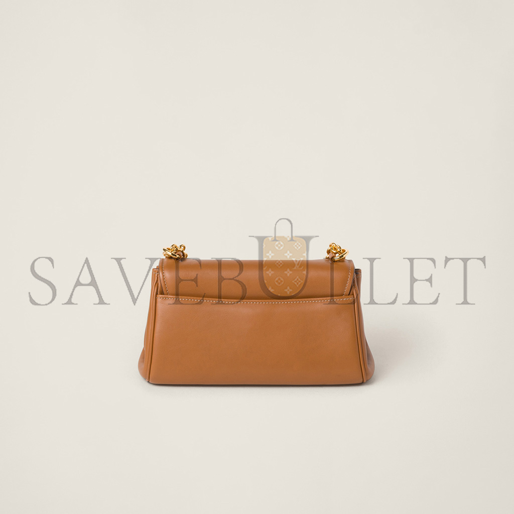 MIU MIU LEATHER SHOULDER BAG 5BD266 (24*14*7.5cm) MIU MIU LEATHER SHOULDER BAG 5BD266 (24*14*7.5cm)
